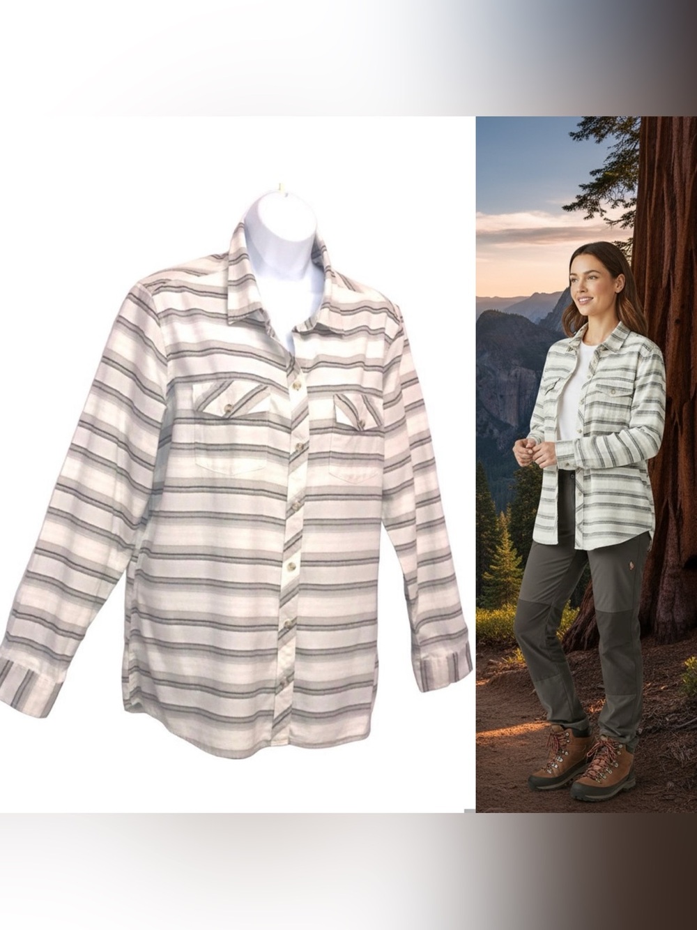 Eddie Bauer Classic Fit Button Down Stine’s Gorpcore Shirt Sz XL